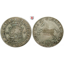 Braunschweig, Braunschweig-Lüneburg-Celle, Georg Wilhelm, 2/3 Taler 1692, ss