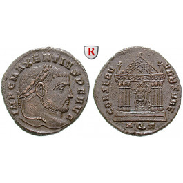 Römische Kaiserzeit, Maxentius, Follis 307-310, vz+