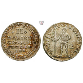 Braunschweig, Braunschweig-Calenberg-Hannover, Georg II., 2 Mariengroschen 1753, vz