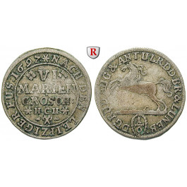 Braunschweig, Braunschweig-Wolfenbüttel, Rudolf August und Anton Ulrich, 4 Mariengroschen 1696, f.ss