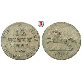 Braunschweig, Braunschweig-Calenberg-Hannover, Georg III., 1/12 Taler 1796, f.vz