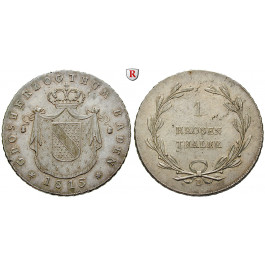 Baden, Grossherzogtum Baden, Carl Ludwig Friedrich, Kronentaler 1815, vz