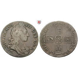 Grossbritannien, William III., Crown 1695, ss