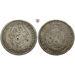 Grossbritannien, George III., Dollar 1804, ss+