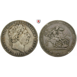 Grossbritannien, George III., Crown 1819, ss