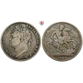 Grossbritannien, George IV., Crown 1822, s-ss