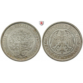 Weimarer Republik, 5 Reichsmark 1927, Eichbaum, A, f.st, J. 331