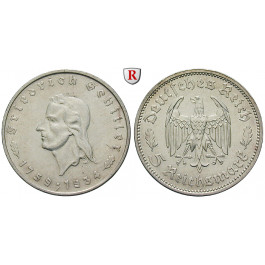 Drittes Reich, 5 Reichsmark 1934, Schiller, F, ss-vz, J. 359