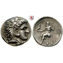 Makedonien, Königreich, Alexander III. der Grosse, Tetradrachme 201-190 v.Chr., ss-vz
