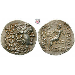 Makedonien, Königreich, Alexander III. der Grosse, Tetradrachme 125-70 v. Chr., ss-vz