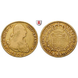 Spanien, Carlos IV., 2 Escudos 1806, ss