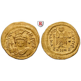 Byzanz, Mauricius Tiberius, Solidus zu 23 Siliquen 583-602, vz