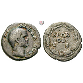 Römische Kaiserzeit, Galba, Denar Juli 68 - Jan. 69, ss