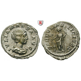 Römische Kaiserzeit, Julia Maesa, Großmutter des Elagabal, Denar +225, f.vz