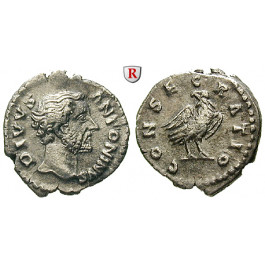 Römische Kaiserzeit, Antoninus Pius, Denar nach 161, ss+