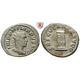 Römische Kaiserzeit, Philippus I., Antoninian 248, ss+