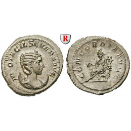 Römische Kaiserzeit, Otacilia Severa, Frau Philippus I., Antoninian 247, vz-st/vz