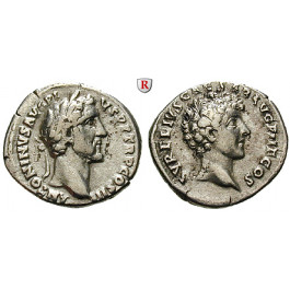 Römische Kaiserzeit, Antoninus Pius, Denar 140, ss+