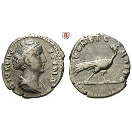 Römische Kaiserzeit, Faustina I., Frau des Antoninus Pius, Denar nach 141, ss