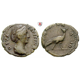 Römische Kaiserzeit, Faustina I., Frau des Antoninus Pius, Denar nach 141, ss