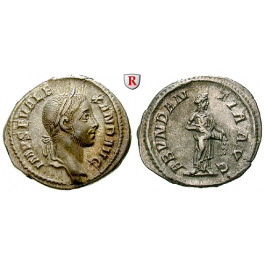 Römische Kaiserzeit, Severus Alexander, Denar 228-231, f.vz