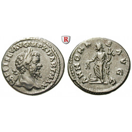 Römische Kaiserzeit, Septimius Severus, Denar 198-200, ss-vz