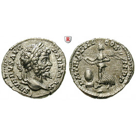 Römische Kaiserzeit, Septimius Severus, Denar 200, vz