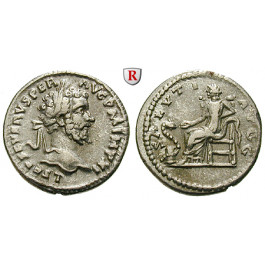 Römische Kaiserzeit, Septimius Severus, Denar 198, ss-vz