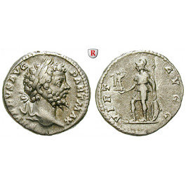 Römische Kaiserzeit, Septimius Severus, Denar 199, ss-vz