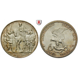 Deutsches Kaiserreich, Preussen, Wilhelm II., 2 Mark 1913, Der König rief, vz-st, J. 109