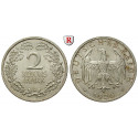 Weimarer Republik, 2 Reichsmark 1926, Kursmünze, A, vz+, J. 320