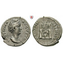 Römische Kaiserzeit, Faustina I., Frau des Antoninus Pius, Denar nach 141, ss-vz