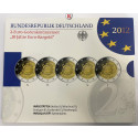 Bundesrepublik Deutschland, 2 Euro 2012, ADFGJ komplett, PP