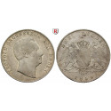 Baden, Baden-Durlach, Karl Leopold Friedrich, Doppelgulden 1850, ss-vz