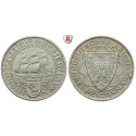 Weimarer Republik, 3 Reichsmark 1927, Bremerhaven, A, vz-st, J. 325