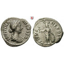 Römische Kaiserzeit, Faustina II., Frau des Marcus Aurelius, Denar 165-170, ss-vz