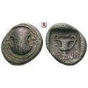 Böotien, Theben, Hemidrachme 425-375 v.Chr., ss