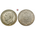 Deutsches Kaiserreich, Mecklenburg-Strelitz, Adolf Friedrich V., 3 Mark 1913, A, vz/vz-st, J. 92