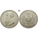 Deutsches Kaiserreich, Sachsen-Meiningen, Georg II., 5 Mark 1908, kurzer Bart, D, ss+, J. 153b