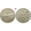 Weimarer Republik, 5 Reichsmark 1930, Zeppelin, A, vz+, J. 343