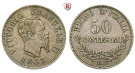 Italien, Königreich, Vittorio Emanuele II., 50 Centesimi 1863, ss-vz