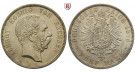 Deutsches Kaiserreich, Sachsen, Albert, 5 Mark 1875, E, vz+, J. 122