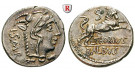 Römische Republik, L. Thorius Balbus, Denar 105 v.Chr., ss-vz
