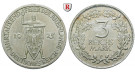 Weimarer Republik, 3 Reichsmark 1925, Rheinlande, E, f.vz, J. 321