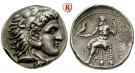 Makedonien, Königreich, Alexander III. der Grosse, Tetradrachme 201-190 v.Chr., ss-vz