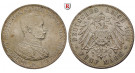 Deutsches Kaiserreich, Preussen, Wilhelm II., 5 Mark 1914, Uniform, A, 25,0 g fein, vz, J. 114
