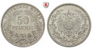 Deutsches Kaiserreich, 50 Pfennig 1896, A, f.st, J. 15