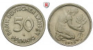 Bundesrepublik Deutschland, 50 Pfennig 1950, Bank Deutscher Länder, G, vz-st, J. 379