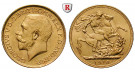 Indien, Britisch-Indien, George V., Pound 1918, 7,32 g fein, vz+