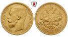 Russland, Nikolaus II., 15 Rubel 1897, 11,61 g fein, ss+/vz